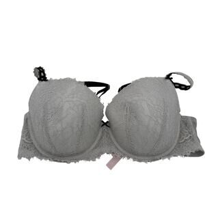 Victoria's Secret Dream Angels Off White Lace Lined Demi Bra Size 38D
